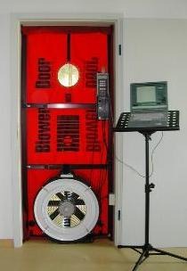 Blowerdoor im Einsatz
